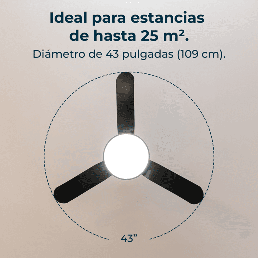 Ventoinhas de teto EnergySilence Aero 5200 Light Black
