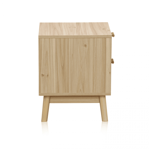 Mesa de cabeceira Debra Pino - Rattan 40 x 48 x 39 cm