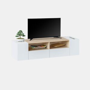 Módulo Nima TV Artik White (Branco mate) - Carvalho canadiano 138 x 34 x 40,2 cm
