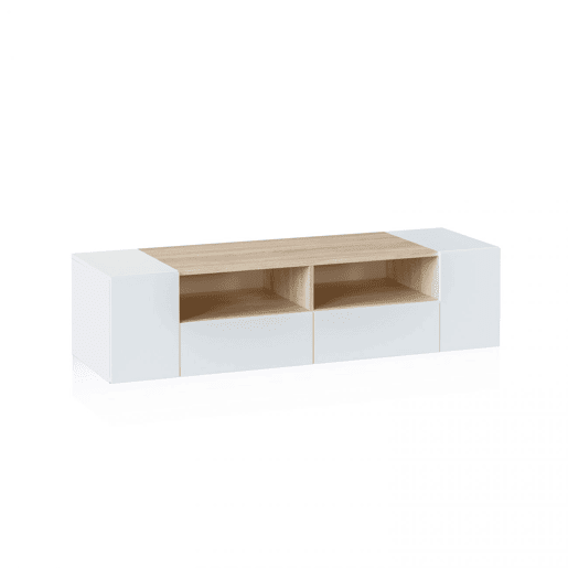Módulo Nima TV Artik White (Branco mate) - Carvalho canadiano 138 x 34 x 40,2 cm