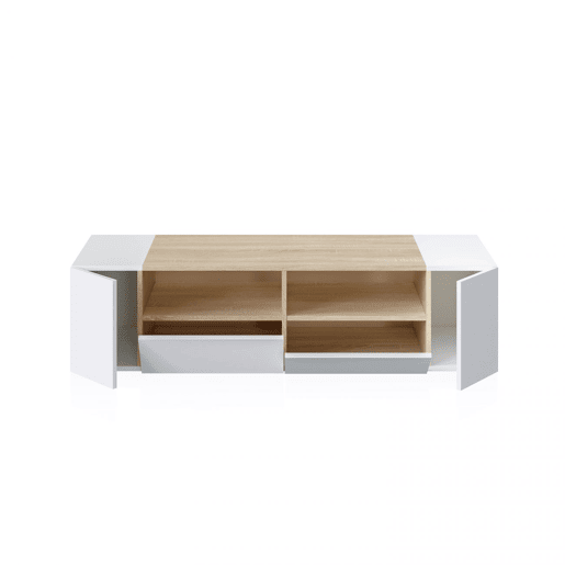 Módulo Nima TV Artik White (Branco mate) - Carvalho canadiano 138 x 34 x 40,2 cm
