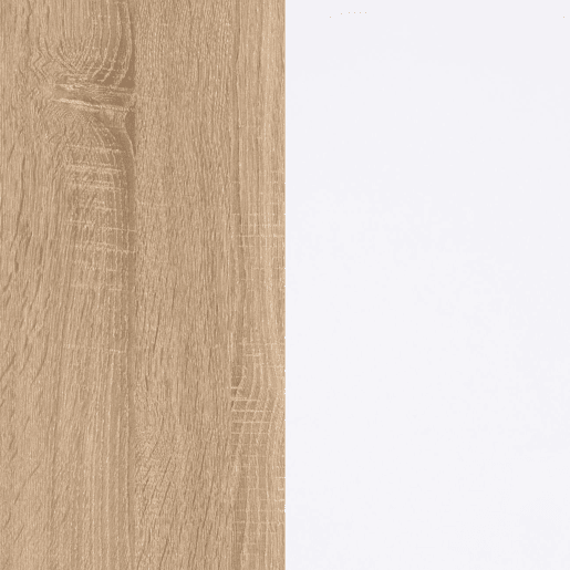 Vitrina Lira Artik White (Branco mate) - Carvalho canadiano 77 x 142 x 33 cm