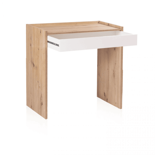 Secretária Dess com gaveta Artik Branco (Branco mate) - Carvalho Nodi 81,5 x 77 x 40 cm