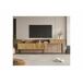 Mueble de TV extensible moderno con efecto mármol Mueble de TV extensible moderno con efecto mármol Roble Artisan