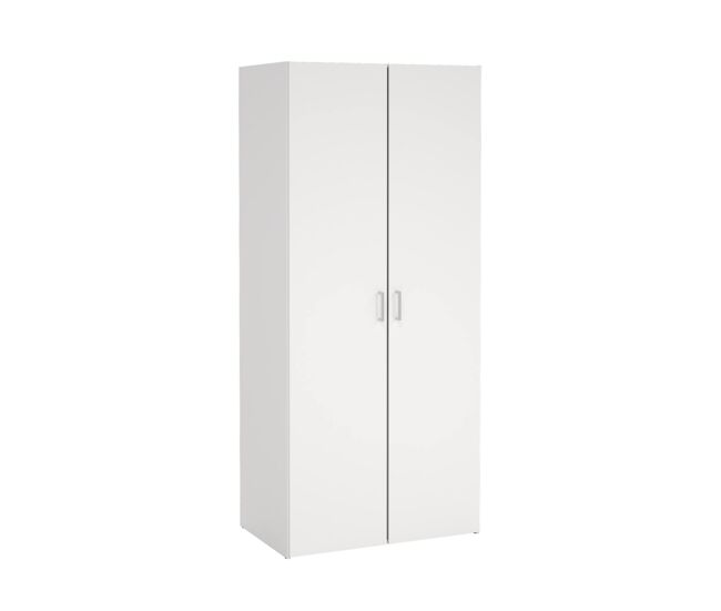 Armario duero con 2 puertas en color blanco 77,6x49,5x175,4cm