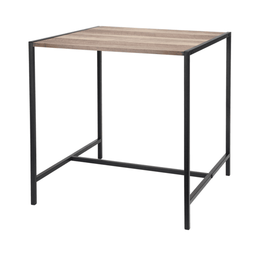 Well Home Mesa lateral de ferro e MDF 49x49,5x49,5cm