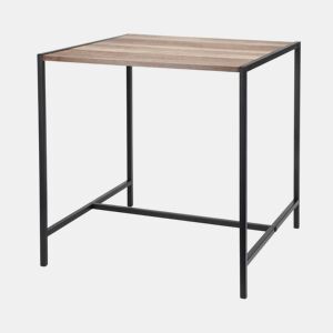Well Home Mesa lateral de ferro e MDF 49x49,5x49,5cm