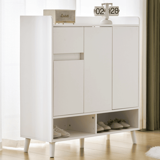 Sapateira - 7 compartimentos e 1 gaveta - com prateleiras reguláveis - Branco Sapateira - 7 compartimentos e 1 gaveta - com prateleiras reguláveis - Branco