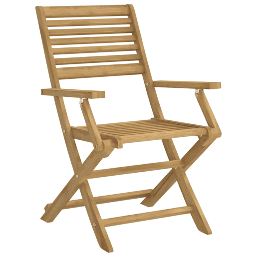 vidaXL Cadeiras jardim dobráveis 2 pcs 54,5x61,5x86,5 cm acácia maciça