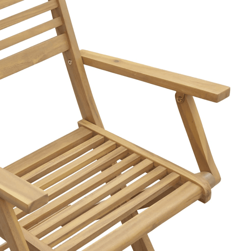 vidaXL Cadeiras jardim dobráveis 2 pcs 54,5x61,5x86,5 cm acácia maciça