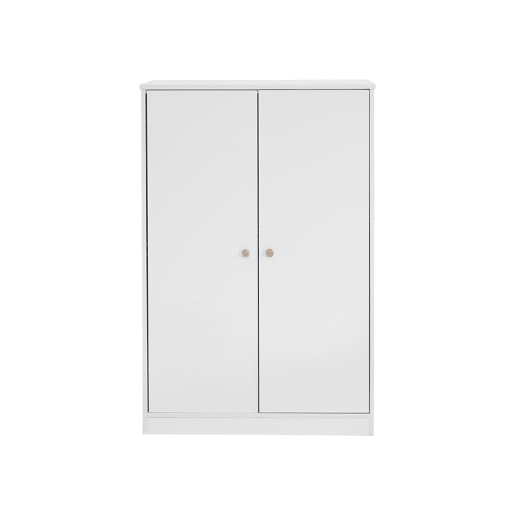 Roupeiro de criança com calha - em MD - Branco