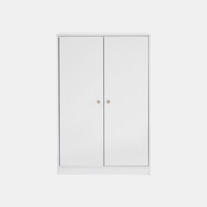 Roupeiro de criança com calha - em MD - Branco
