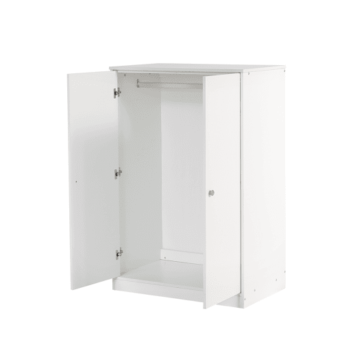 Roupeiro de criança com calha - em MD - Branco