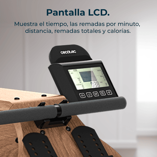 Remos de água Drumfit Rower 20000 Neptuno Wood Cecotec