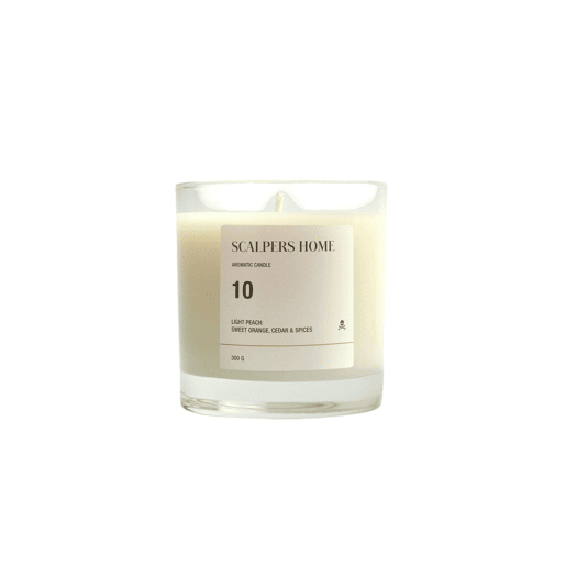 Vela Perfumada 300gr Aroma Leve Pêssego Scalpers