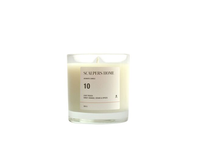 Vela aromática 300gr aroma light peach scalpers