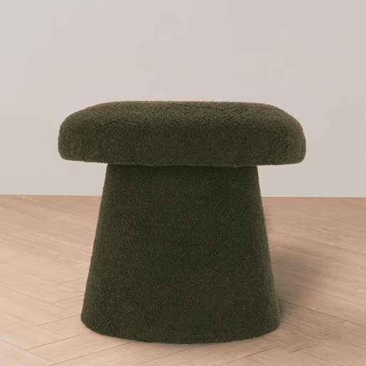 Banco cogumelo Well Home verde 'Teddy' Ø43x38cm