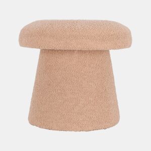 Well Home Banqueta cogumelo 'Teddy' bege Ø43x38cm