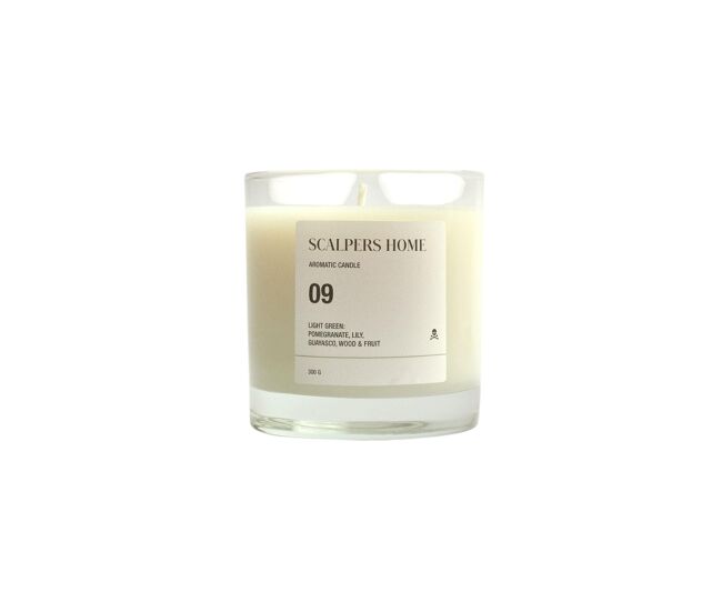 Vela aromática 300gr aroma light green scalpers