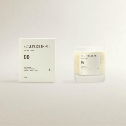 Vela Perfumada 300gr Aroma Verde Claro Scalpers
