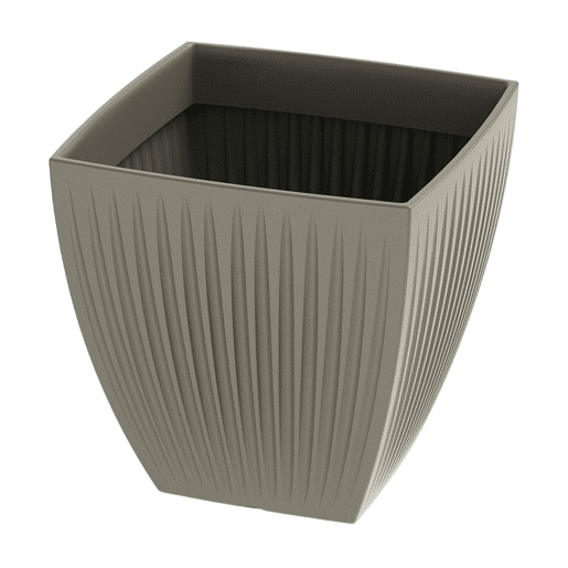 Pote Latia Quadrado MIDL Ø48x48 Mocca