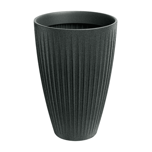 Latia Vaso redondo HIGH Ø60x58 granito grafite