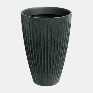 Latia Vaso redondo HIGH Ø60x58 granito grafite