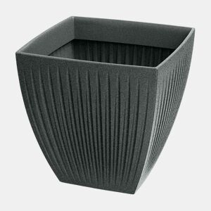 Vaso Latia Square MIDL Ø48x48 Granito grafite