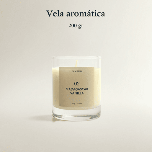 Vela Perfumada 200gr Madagascar Baunilha Scalpers Vela Perfumada 200gr Madagascar Baunilha Scalpers