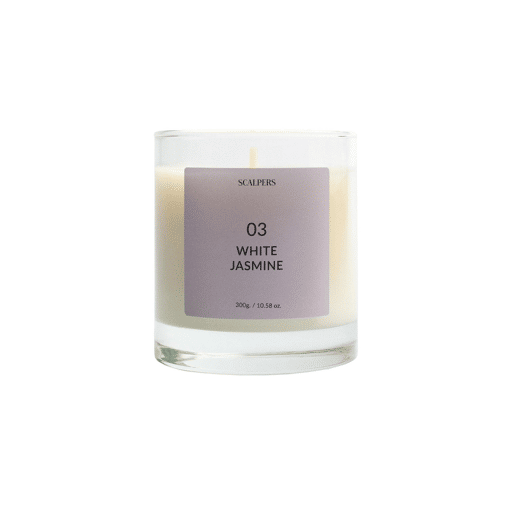 Vela Perfumada 300gr Aroma Jasmim Branco Scalpers