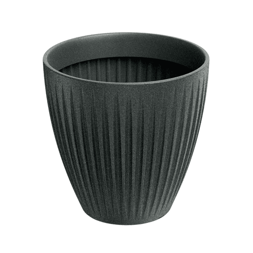 Latia Vaso redondo MIDL Ø40x40 granito grafite