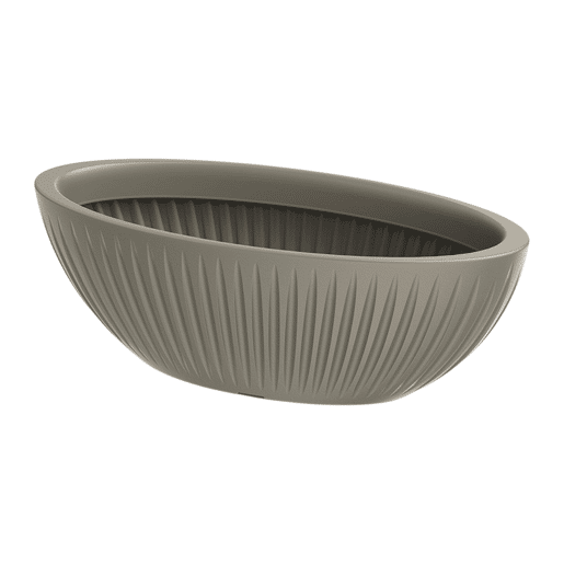 Pote oval Latia 58x24x20 mocca