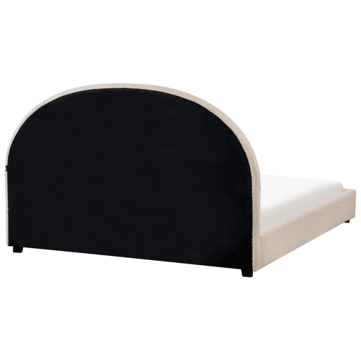 Cama de água Bouclé VAUCLUSE 160 x 200 cm Creme