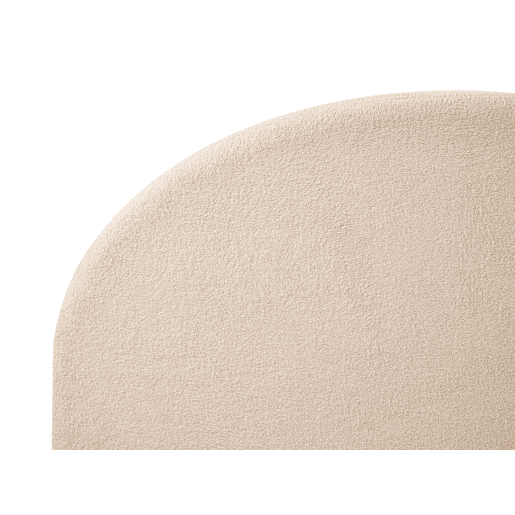 Cama de água Bouclé VAUCLUSE 160 x 200 cm Creme