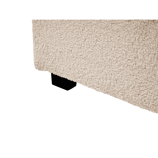 Cama de água Bouclé VAUCLUSE 160 x 200 cm Creme