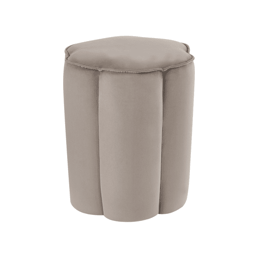 Pufe TAPPEN Veludo Taupe 39 cm 39 cm 45 cm