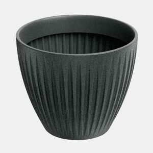 Latia Vaso redondo Ø40x33 granito grafite