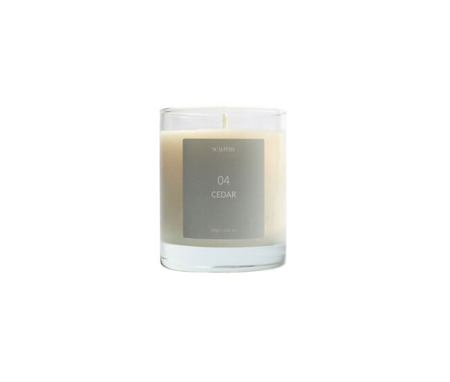 Vela aromática 200gr aroma cedro scalpers