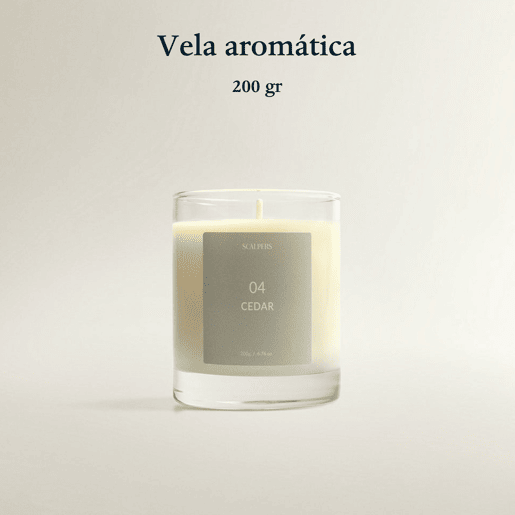 Vela Perfumada 200gr Aroma Cedro Scalpers