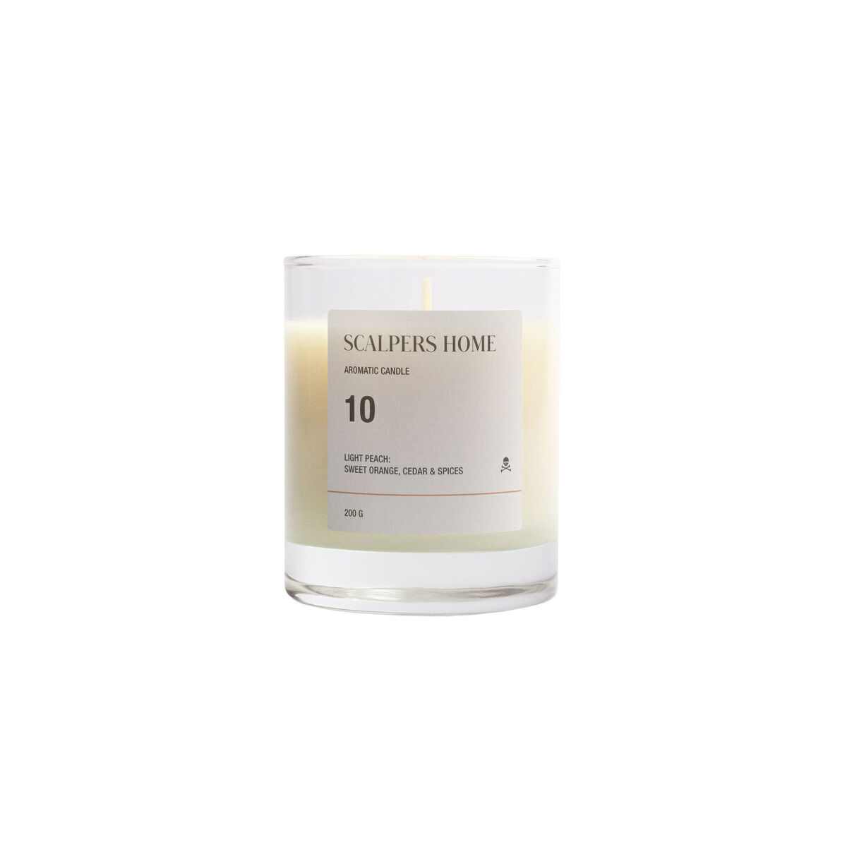 Vela aromática 200gr aroma light peach scalpers