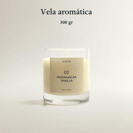 Vela Perfumada 300gr Madagascar Baunilha Scalpers