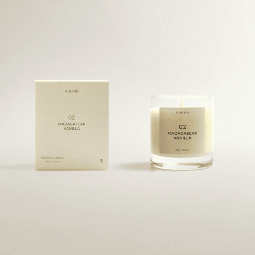 Vela Perfumada 300gr Madagascar Baunilha Scalpers