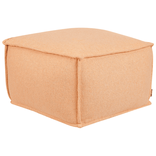 Pufe SHERALI Algodão Laranja 50 cm 50 cm 30 cm
