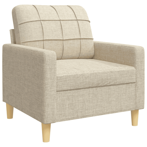 vidaXL 3 pcs conjunto de sofás tecido cor creme vidaXL 3 pcs conjunto de sofás tecido cor creme