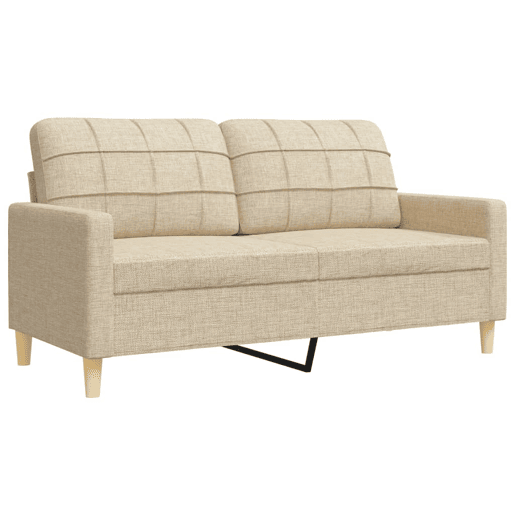 vidaXL 3 pcs conjunto de sofás tecido cor creme vidaXL 3 pcs conjunto de sofás tecido cor creme