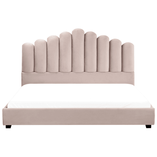Beliani Cama de água Veludo VINCENNES Beliani Cama de água Veludo VINCENNES