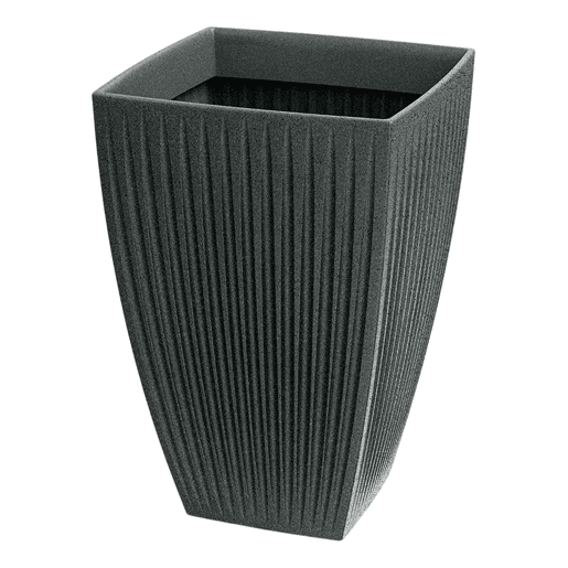 Vaso Latia Square HIGH Ø40x40 Granito grafite