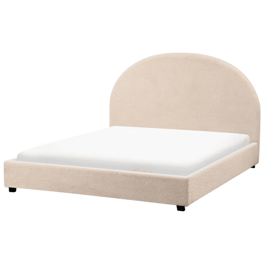 Cama Bouclé VAUCLUSE 140 x 200 cm Creme Cama Bouclé VAUCLUSE 140 x 200 cm Creme