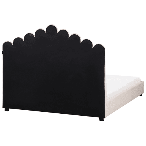 Cama Veludo VINCENNES 140 x 200 cm Rosa pastel