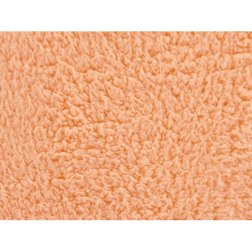 Pufe ADLANA Bouclé Laranja 50 cm 50 cm 30 cm